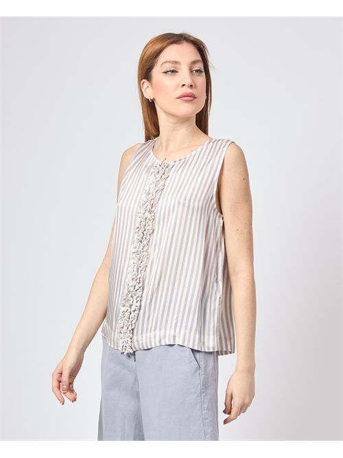 Alessia Santi Striped Blouse with Round Neck ALESSIA SANTI | 511SD45070519020-01